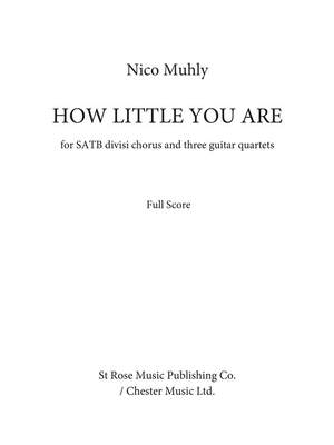 Nico Muhly: How Little You Are