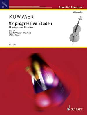 Kummer, F A: 92 progressive Exercises op. 60 Vol. 1