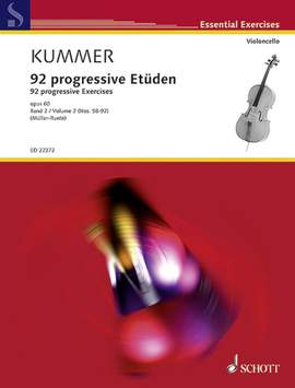 Kummer, F A: 92 progressive Etüden op. 60 Vol. 2