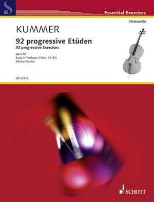 Kummer, F A: 92 progressive Etüden op. 60 Vol. 2