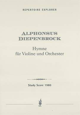 Diepenbrock, Alphons: Hymne for violin and orchestra