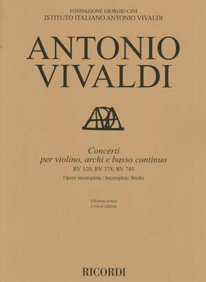 Antonio Vivaldi: Concerti RV 320, RV 378, RV 745