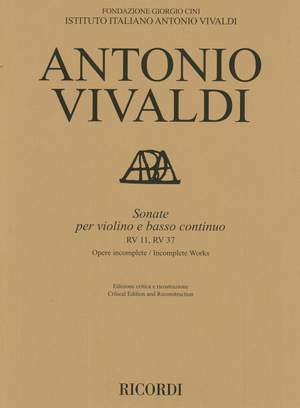 Antonio Vivaldi: Sonate per violino e basso continuo RV 11, RV 37