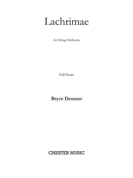 Bryce Dessner: Lachrimae