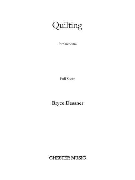 Bryce Dessner: Quilting