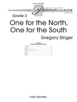 Gregory Singer: One For The North, One For The South