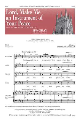 Stephan Casurella: Lord, Make Me an Instrument of Your Peace