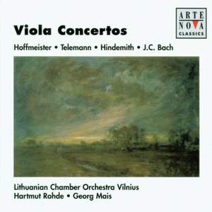 JC Bach, Hoffmeister, Telemann & Hindemith: Viola Concertos