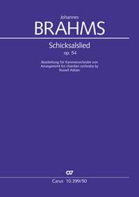 Brahms: Schicksalslied, op. 54 (Arrangement for chamber orchestra)