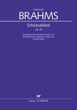 Brahms: Schicksalslied, op. 54 (Arrangement for chamber orchestra)