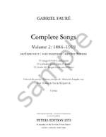 Gabriel Fauré: Complete Songs Volume  2 (1884-1919) Product Image
