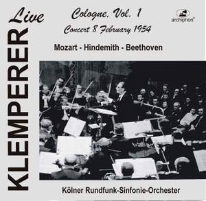 Klemperer Live: Cologne, Vol. 1 (Live)