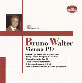 Bruno Walter & Vienna PO: Mozart 78s Recordings