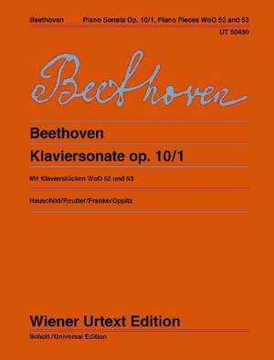 Beethoven, L v: Piano Sonata in C minor op. 10/1