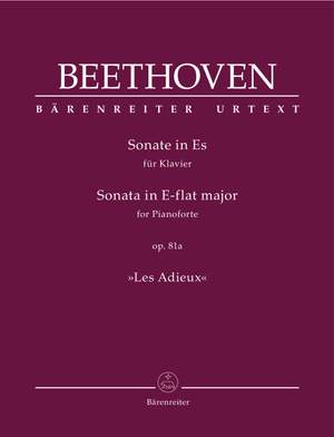 Beethoven, Ludwig van: Sonata for Pianoforte E-flat major op. 81a "Les Adieux"