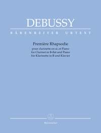 Debussy, Claude: Première Rhapsodie for Orchestra with Solo Clarinet in B-flat