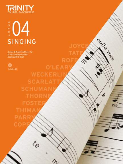 Trinity: Singing Grade 4 2018-2021 (with CD)