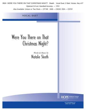 Natalie Sleeth: Were You There on That Christmas Night?