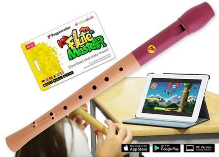 Flute Master m. Holz-Kunststoff-Blockfl.