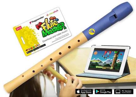 Flute Master m. Holz-Kunststoff-Blockfl.