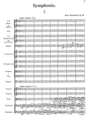 Blumenfeld, Felix: Symphonie en ut Op. 39