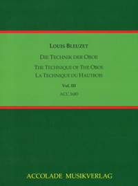 Louis Bleuzet: Die Technik Der Oboe Band 3