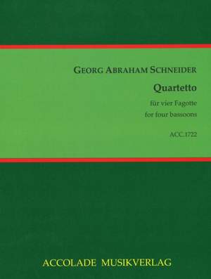 Georg Abraham Schneider: Quartetto