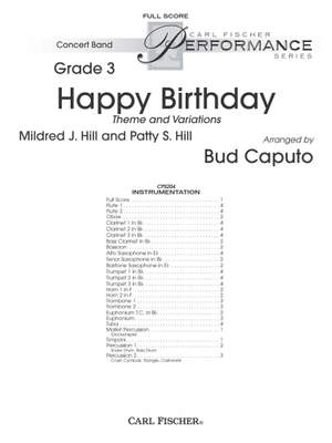 Mildred J. Hill_Patty S. Hill: Happy Birthday Theme and Variations