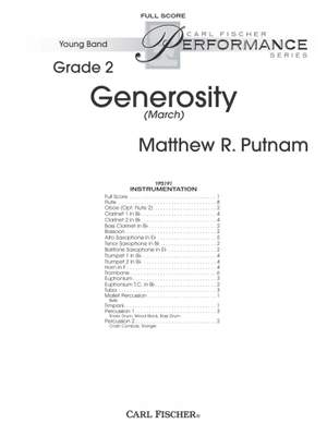 Matthew R. Putnam: Generosity