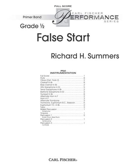 Richard Summers: False Start
