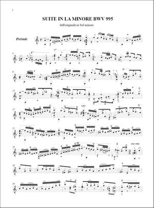Johann Sebastian Bach: Opere scelte trascritte per chitarra