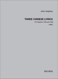 John H. Hopkins: Three Chinese Lyrics