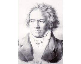 Beethoven Portrait Postcard Pack Of 6