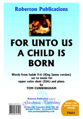 Tom Cunningham: For Unto Us A Child Is Born