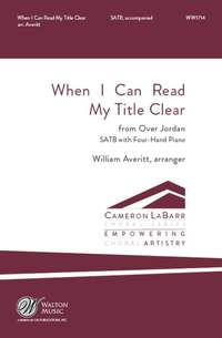 J. C. Lowrey: When I Can Read My Title Clear