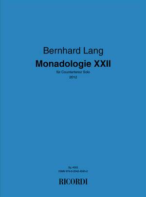 Bernhard Lang: Monadologie XXII