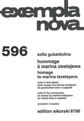 Sofia Gubaidulina: Homaage To Marina Tsvetayeva