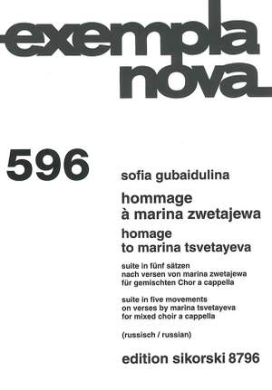 Sofia Gubaidulina: Homaage To Marina Tsvetayeva