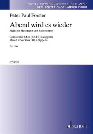 Foerster, P P: Abend wird es wieder