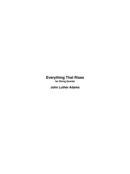 John Luther Adams: Everything That Rises