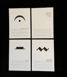 Set mit 4 Postkarten - Musiksymbole