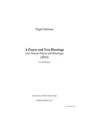 Nigel Osborne: A Prayer and Two Blessings