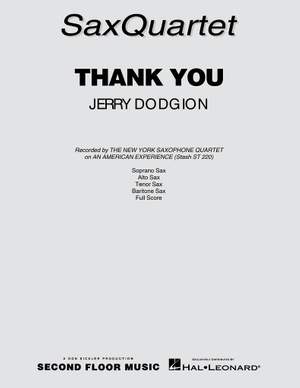 Jerry Dodgion: Thank You - Sax Quartet