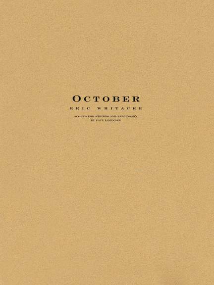 Eric Whitacre: October - String Orchestra