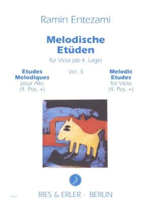 Ramin Entezami: Melodische Etüden für Viola Vol. 3
