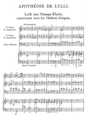 Couperin, François: Concert instrumental sous le titre d’àpothéose de Monsieur de Lully