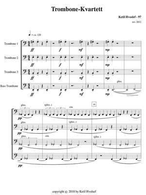 Hvoslef, Ketil: Trombone Quartet