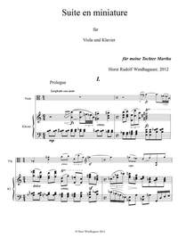 Windhagauer, Horst Rudolf: Suite en miniature for Viola and Piano, 2012/WN 1