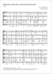 Wagner, Alexander: Mein Gott, mein Gott, verlassen hast Du mich