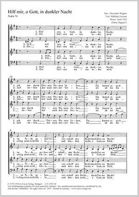 Wagner, Alexander: Hilf mir, o Gott, in dunkler Nacht